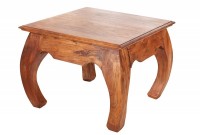 Table d'appoint classique 60 cm en bois d'acacia