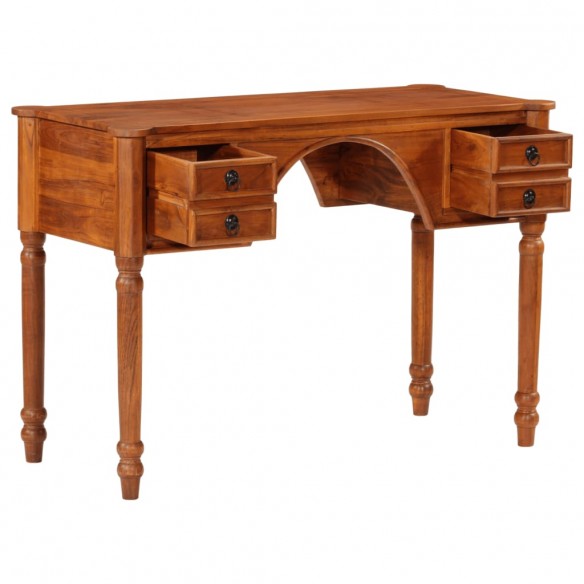 Bureau avec tiroirs 110x50x76 cm bois d'acacia solide