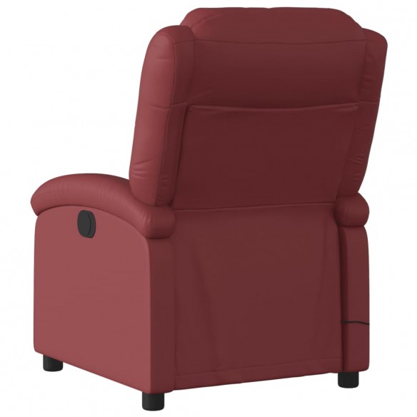 Fauteuil de massage inclinable Rouge bordeaux Similicuir