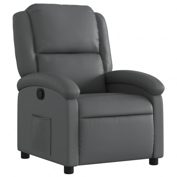 Fauteuil inclinable Gris Similicuir