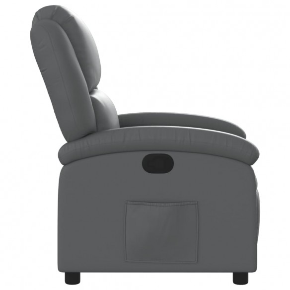 Fauteuil inclinable Gris Similicuir