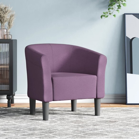 Fauteuil cabriolet violet tissu