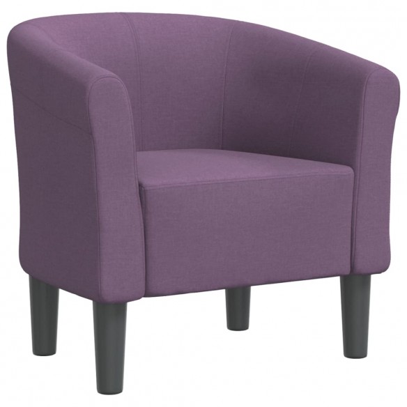 Fauteuil cabriolet violet tissu