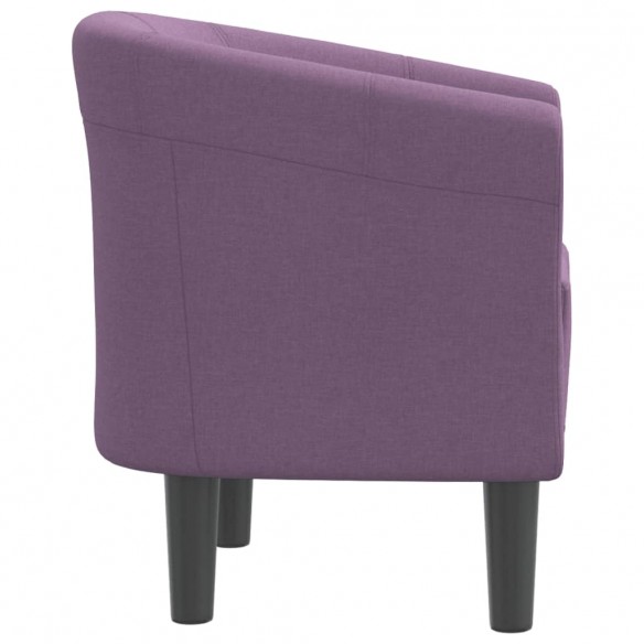 Fauteuil cabriolet violet tissu