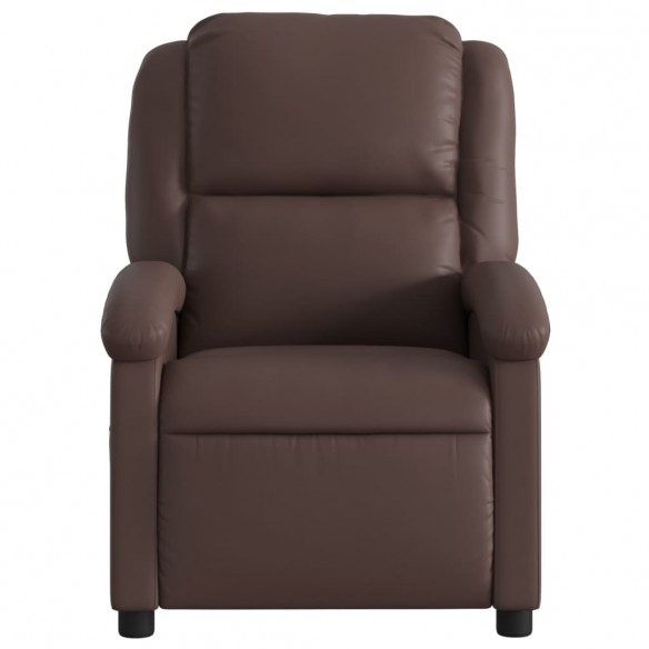 Fauteuil de massage inclinable Marron Similicuir