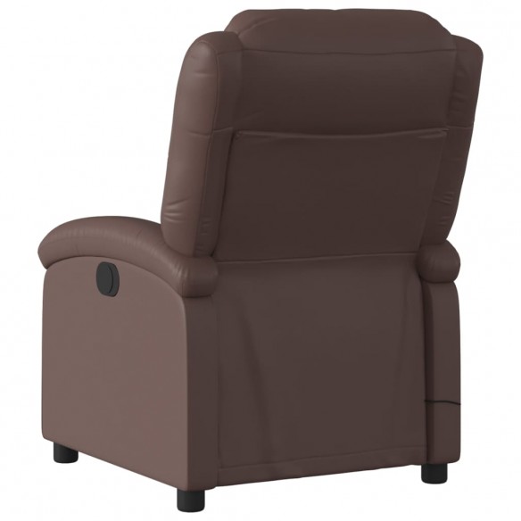 Fauteuil de massage inclinable Marron Similicuir