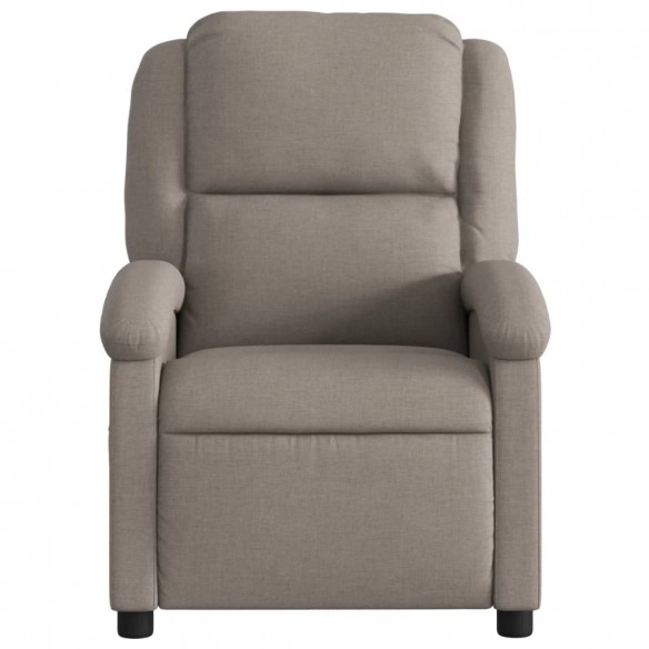 Fauteuil de massage inclinable Taupe Tissu