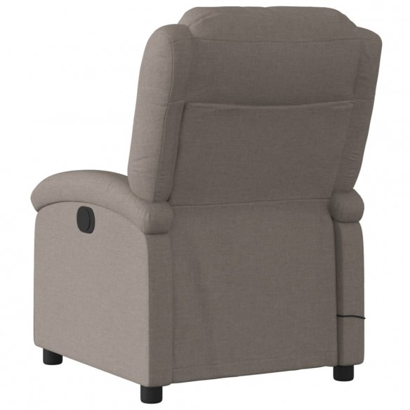 Fauteuil de massage inclinable Taupe Tissu