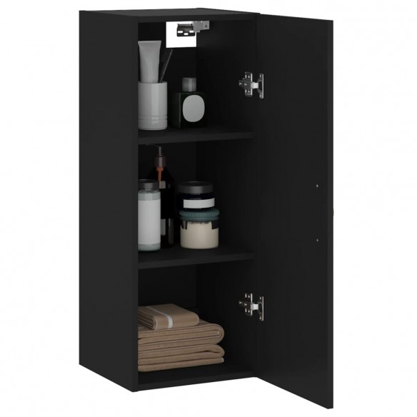 Armoire murale noir 34,5x34x90 cm bois d'ingénierie