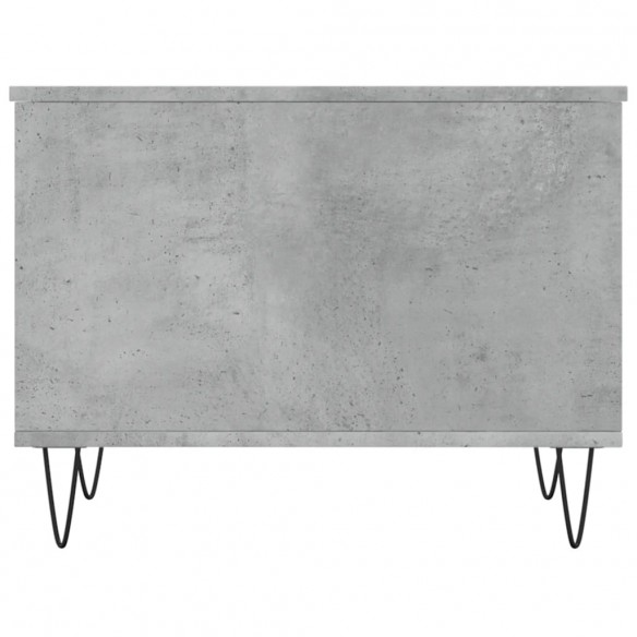 Table basse Gris béton 60x44,5x45 cm Bois d'ingénierie