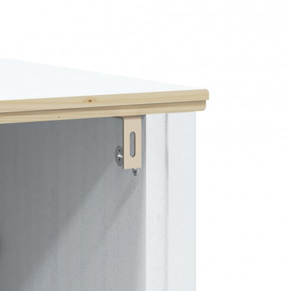 Meuble de salle de bain BERG blanc 60x34x59 cm bois pin massif