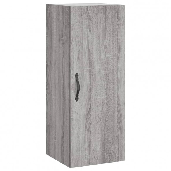 Armoire murale sonoma gris 34,5x34x90 cm bois d'ingénierie