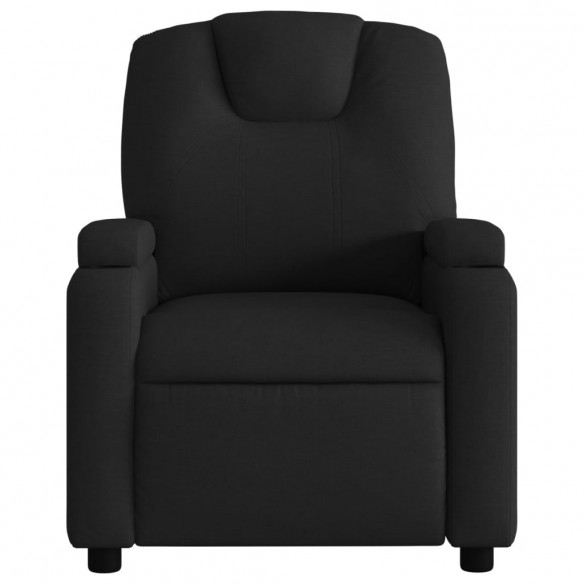 Fauteuil de massage inclinable Noir Tissu