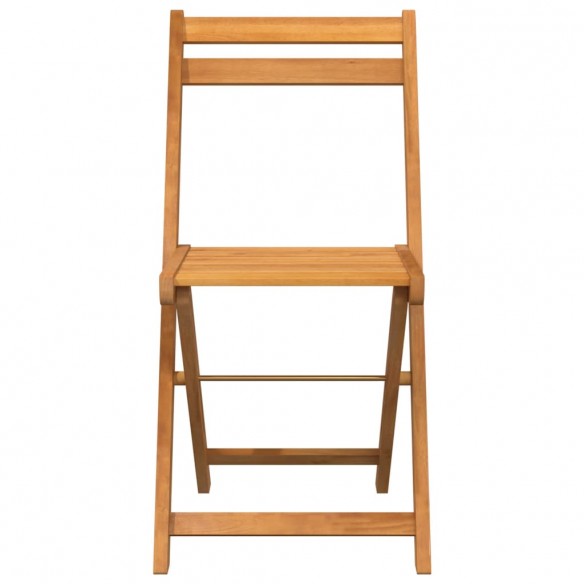 Chaises de bistrot pliantes lot de 8 bois d'acacia solide