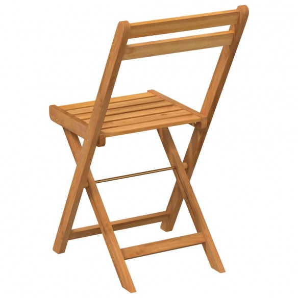 Chaises de bistrot pliantes lot de 8 bois d'acacia solide