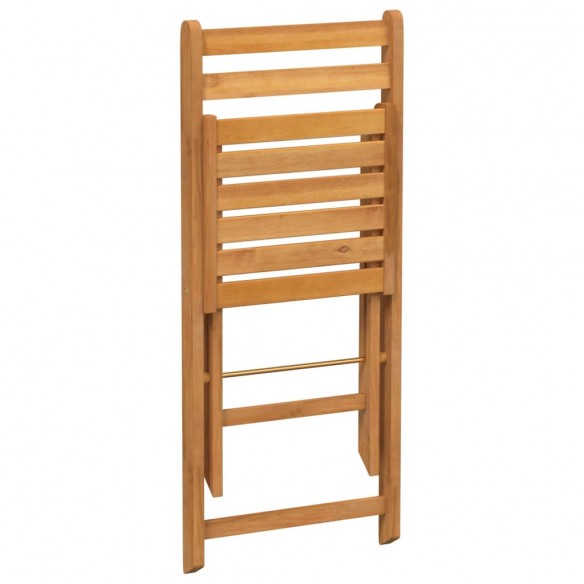 Chaises de bistrot pliantes lot de 8 bois d'acacia solide