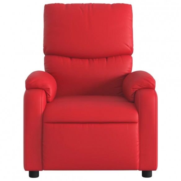 Fauteuil inclinable Rouge Similicuir