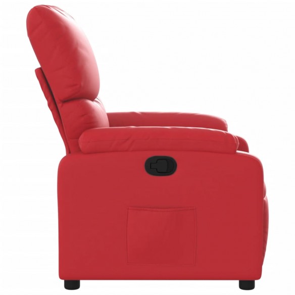 Fauteuil inclinable Rouge Similicuir