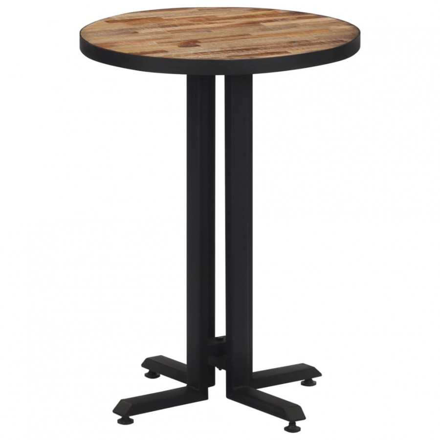 Table de bistro ronde Ø55x76 cm teck de récupération massif