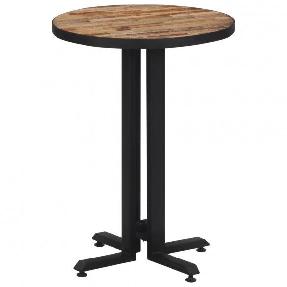 Table de bistro ronde Ø55x76 cm teck de récupération massif