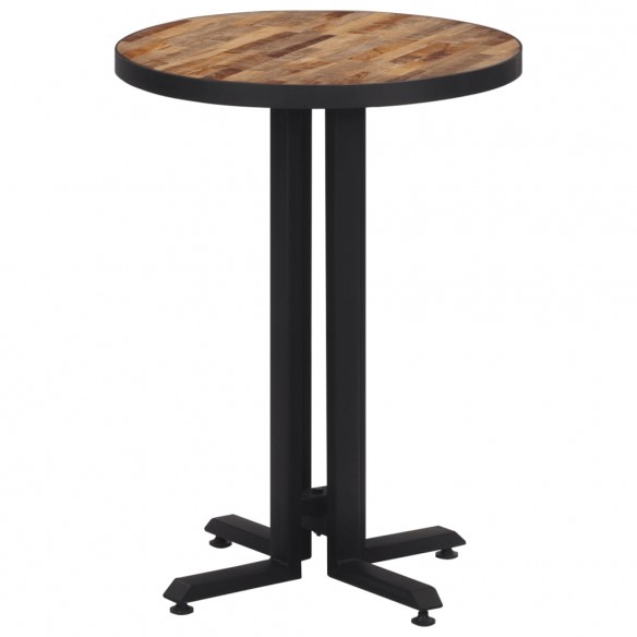 Table de bistro ronde Ø55x76 cm teck de récupération massif