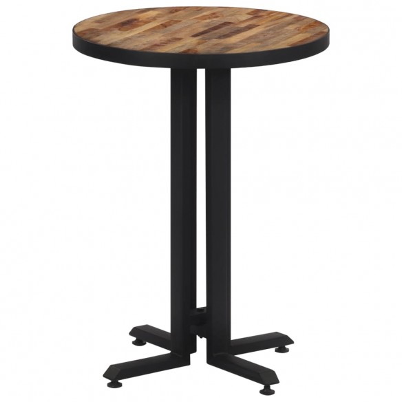 Table de bistro ronde Ø55x76 cm teck de récupération massif