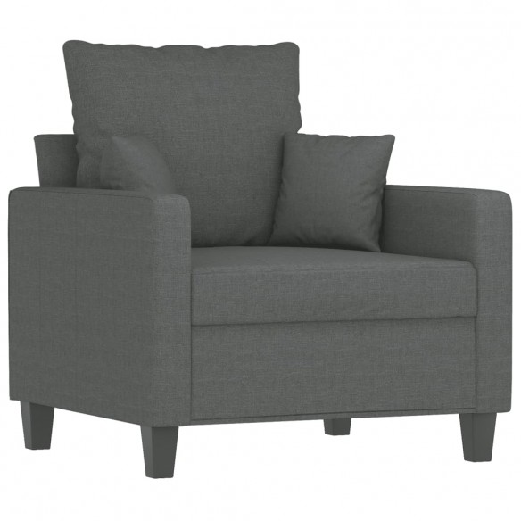 Fauteuil Gris foncé 60 cm Tissu