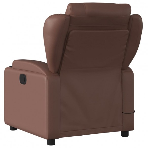 Fauteuil de massage inclinable Marron Similicuir