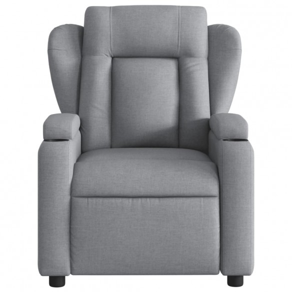 Fauteuil inclinable Gris clair Tissu