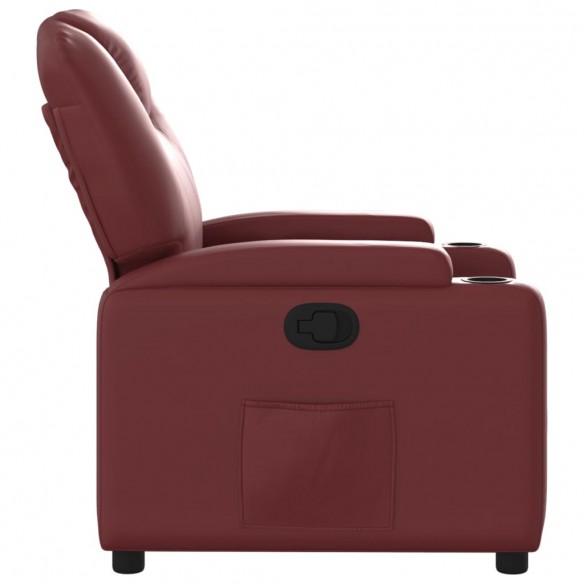 Fauteuil inclinable Rouge bordeaux Similicuir