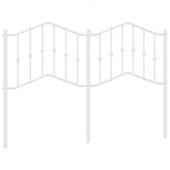 Tête de lit métal blanc 150 cm