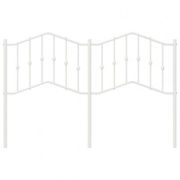 Tête de lit métal blanc 150 cm