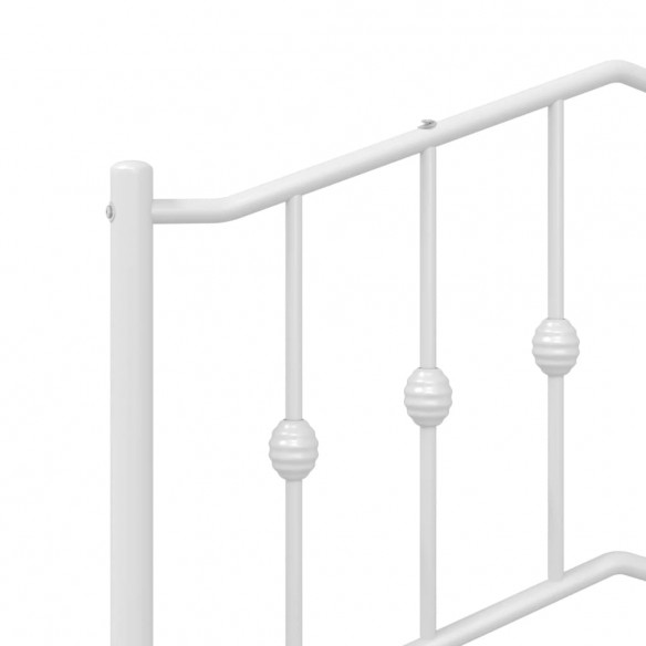 Tête de lit métal blanc 150 cm