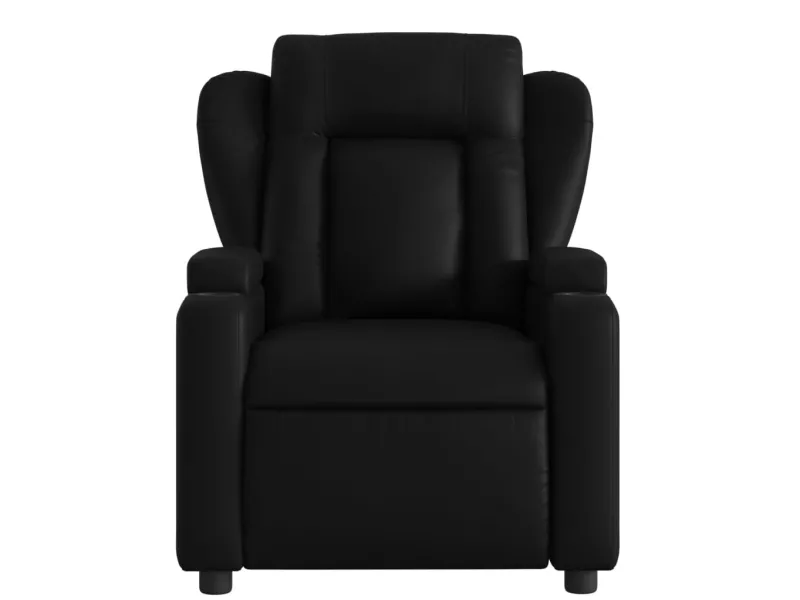 Fauteuil de massage inclinable Noir Similicuir