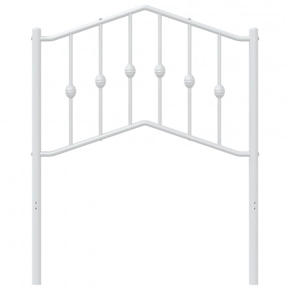 Tête de lit métal blanc 75 cm