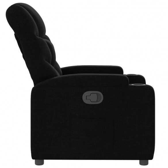 Fauteuil inclinable Noir Tissu