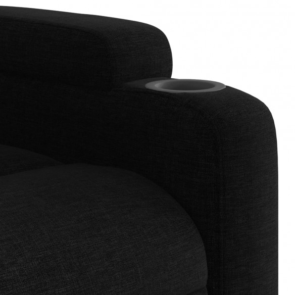 Fauteuil inclinable Noir Tissu