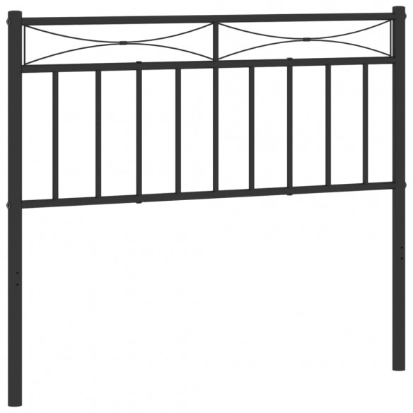 Tête de lit métal noir 100 cm
