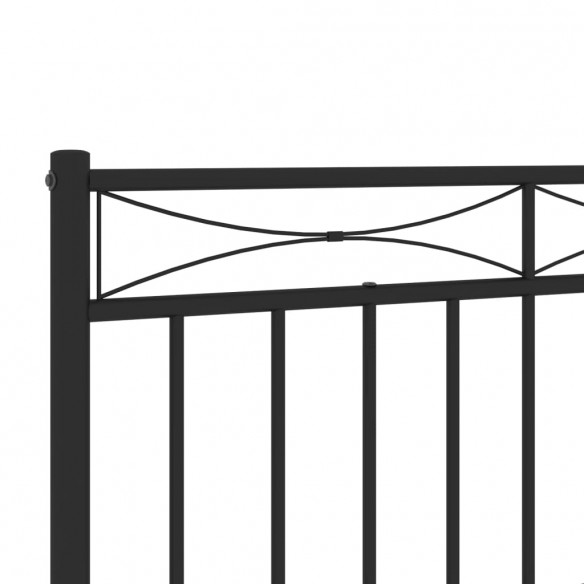 Tête de lit métal noir 100 cm