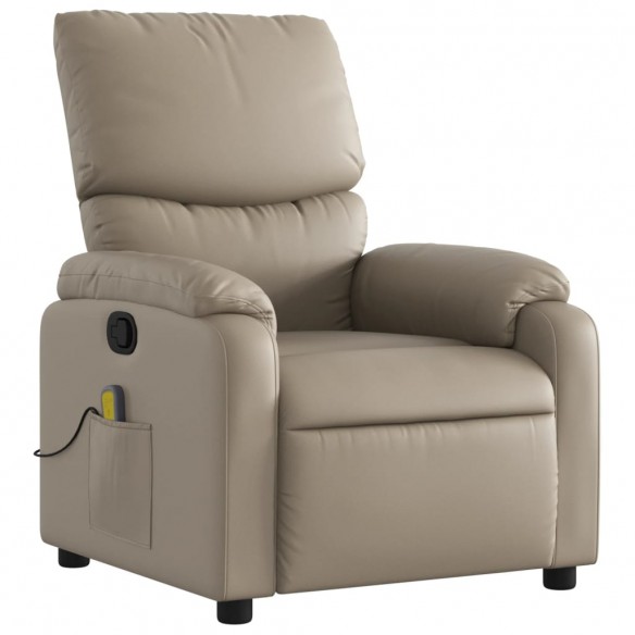 Fauteuil de massage inclinable Cappuccino Similicuir