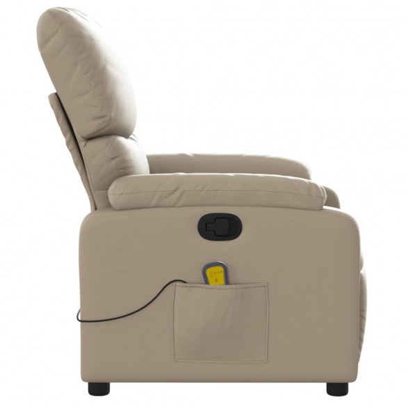 Fauteuil de massage inclinable Cappuccino Similicuir