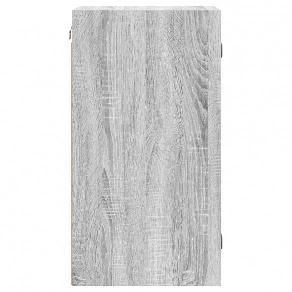 Armoire murale avec portes en verre sonoma gris 35x37x68,5 cm