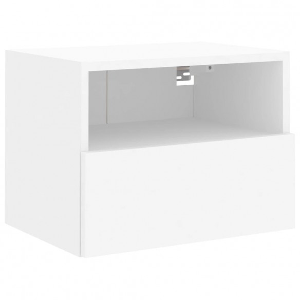 Meubles TV muraux 2 pcs blanc 40x30x30 cm bois d'ingénierie