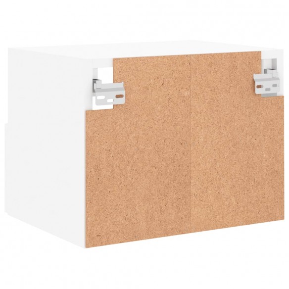 Meubles TV muraux 2 pcs blanc 40x30x30 cm bois d'ingénierie