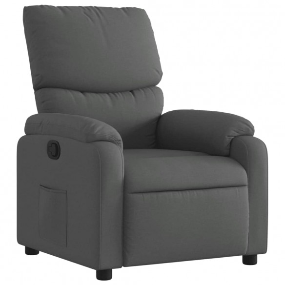 Fauteuil inclinable Gris foncé Tissu