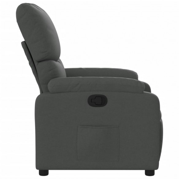 Fauteuil inclinable Gris foncé Tissu