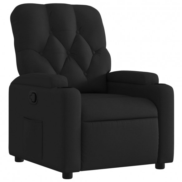 Fauteuil inclinable Noir Tissu