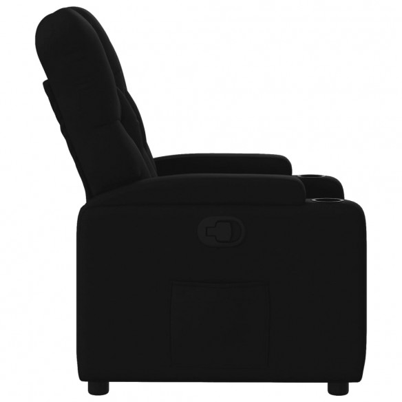 Fauteuil inclinable Noir Tissu