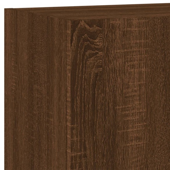 Unités murales TV 5 pcs chêne marron bois d'ingénierie