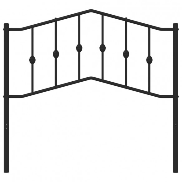 Tête de lit métal noir 100 cm